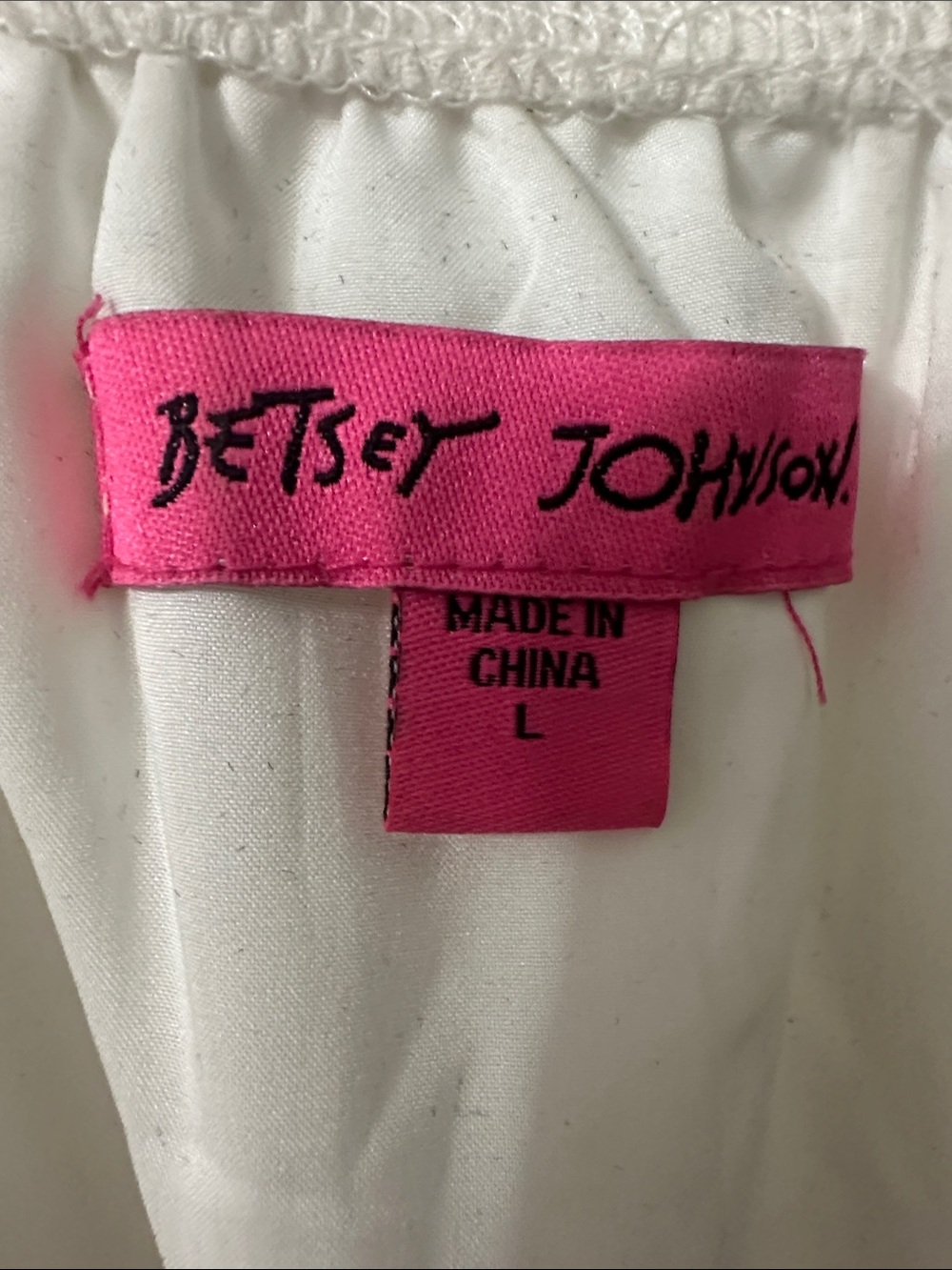Betsey Johnson White Smocked Waist Tiered Maxi Dress - Picture 2 of 2